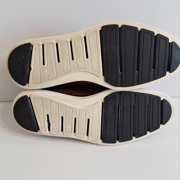 Cole Haan Safari Leather True Blue Ivory Original Grand Lux Wingtip Oxford Sz 8 - Picture 5 of 16